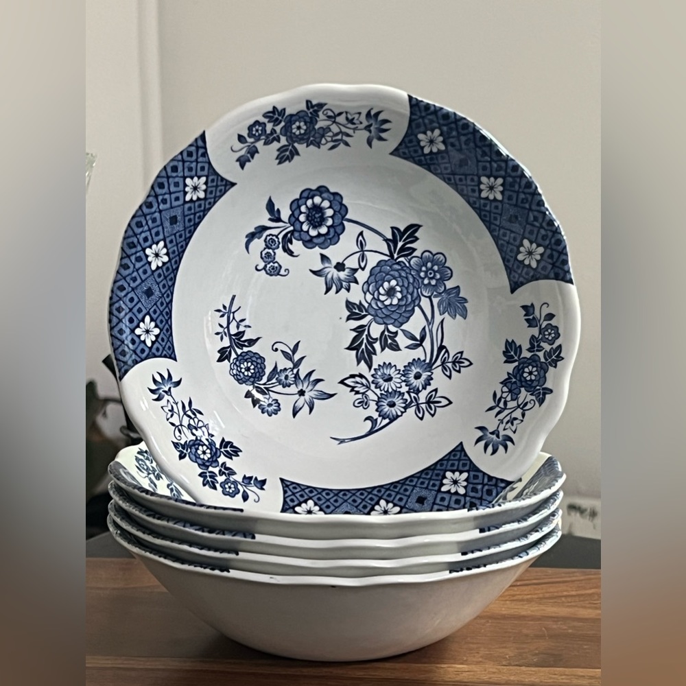 J & G Meakin England Royal Staffordshire Cathay Ironstone Bowl 6.25" Set of 5